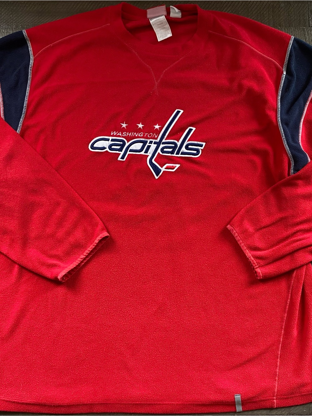 Vintage 90s NHLReebok Washington Capitals Long Sleeve Fleece Sweatshirt Men’s XL